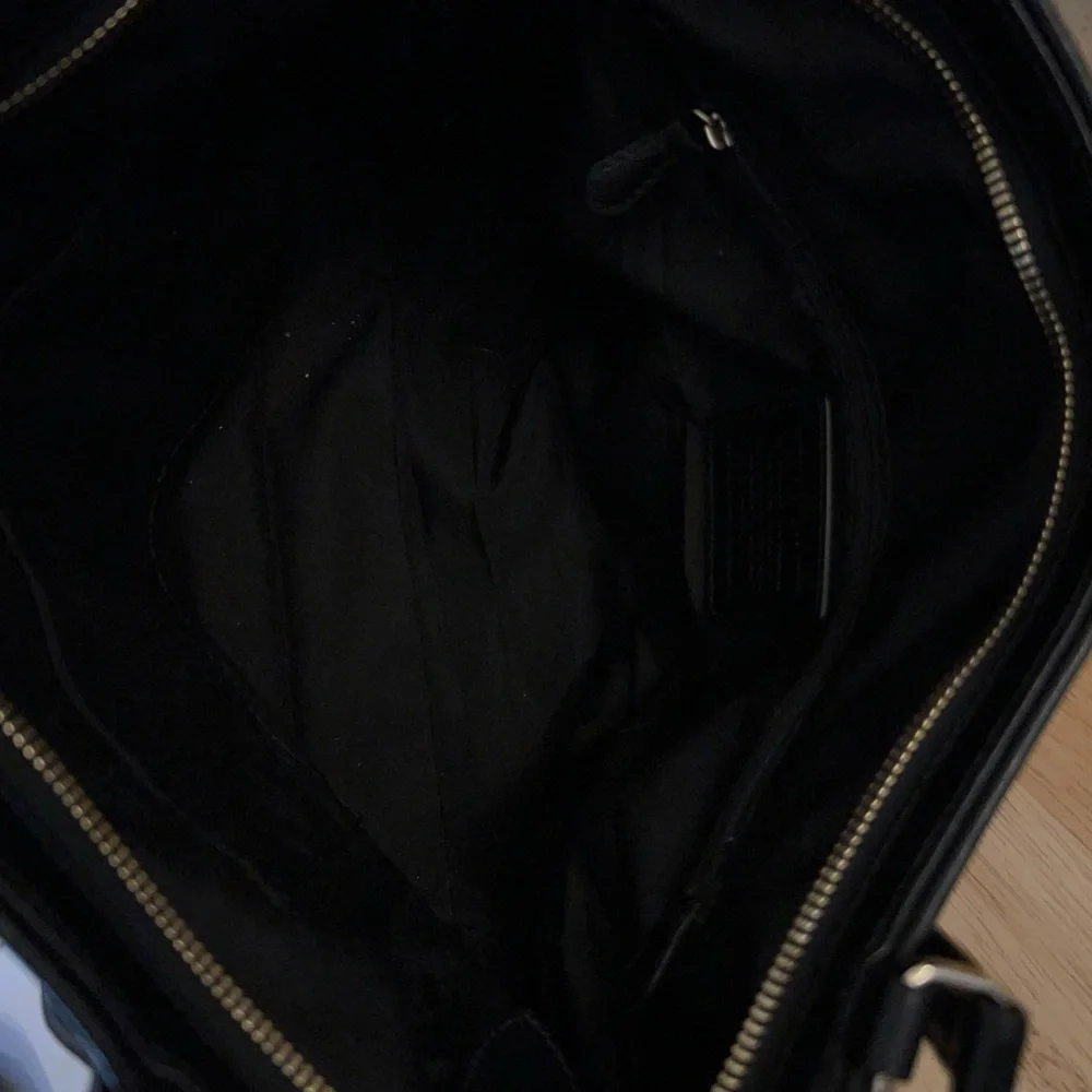 Coach Saffiano XL Pocket Tote Black Bag - Picture 13 of 16